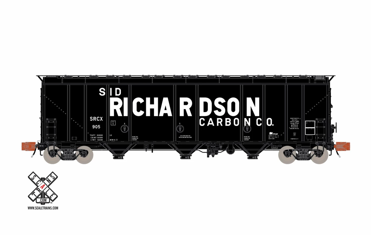 ScaleTrains Rivet 32109 N Scale 5750 Carbon Black Sid Richardson SRCX 914 2 ScaleTrains Rivet 32109 N Scale 5750 Carbon Black Sid Richardson SRCX 914 - Image 2