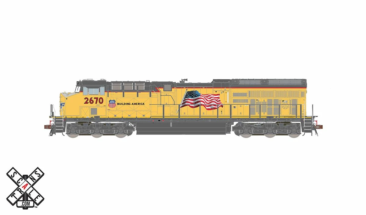 ScaleTrains Rivet 33209 HO Scale GE C45AH Tier 4 GEVo Diesel Union Pacific UP 2732 DCC LokSound 2 ScaleTrains Rivet 33209 HO Scale GE C45AH Tier 4 GEVo Diesel Union Pacific UP 2732 DCC LokSound - Image 2