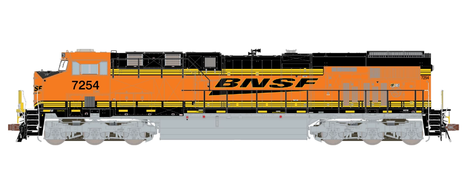 ScaleTrains Rivet 33565 HO Scale GE ES44AC "Heritage III" BNSF 7282 1 ScaleTrains Rivet 33565 HO Scale GE ES44AC "Heritage III" BNSF 7282