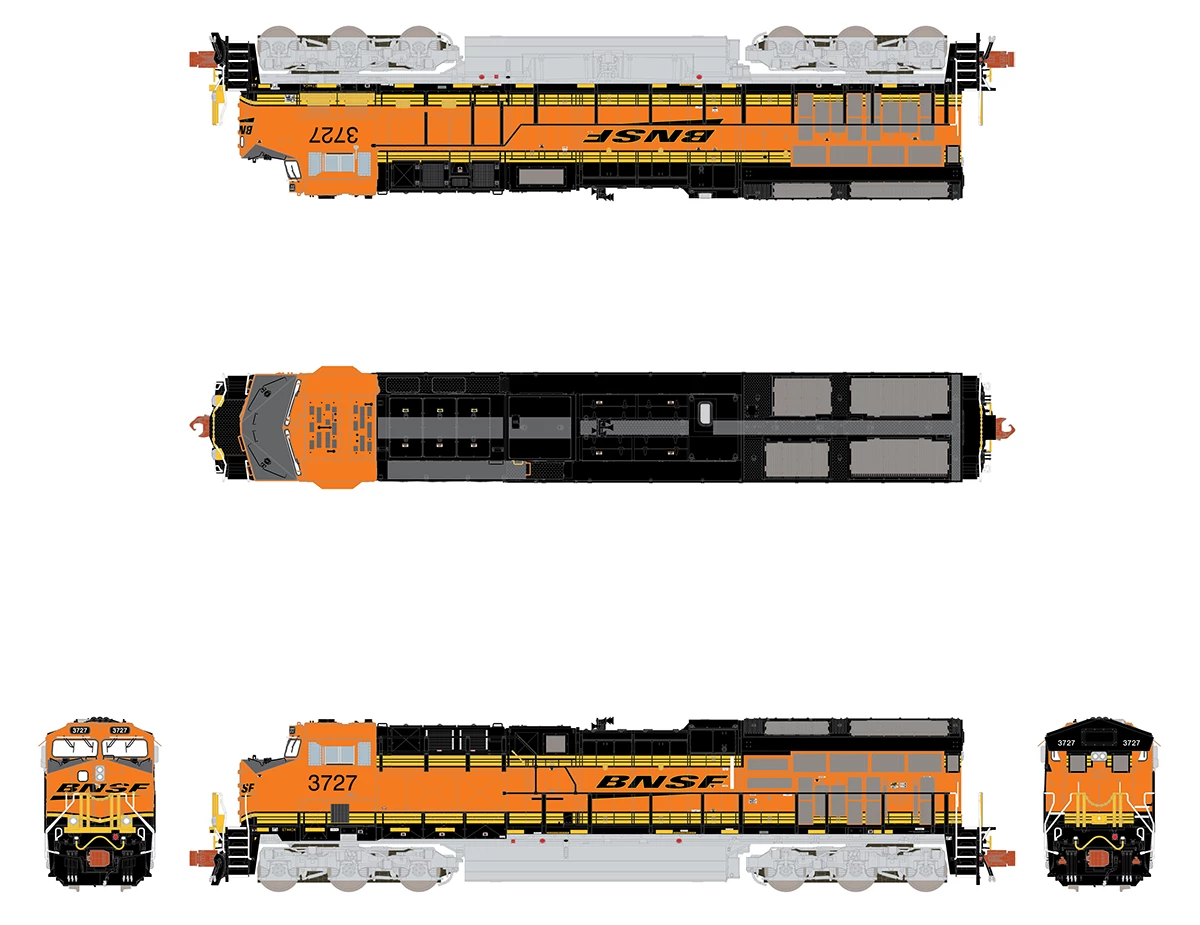 ScaleTrains Rivet 33625 N Scale GE ET44 Tier 4 Diesel "Heritage III" BNSF 3740 3 ScaleTrains Rivet 33625 N Scale GE ET44 Tier 4 Diesel "Heritage III" BNSF 3740 - Image 3