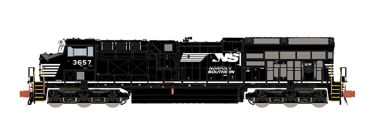 ScaleTrains Rivet 33659 N Scale GE ET44 Tier 4 Diesel "Horsehead" Norfolk Southern NS 3657 2 ScaleTrains Rivet 33659 N Scale GE ET44 Tier 4 Diesel "Horsehead" Norfolk Southern NS 3657 - Image 2