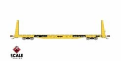 ScaleTrains Rivet 38377 HO Scale BSC F68AH Bulkhead Flatcar "Yellow" TTPX 80179