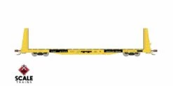 ScaleTrains Rivet 38381 HO Scale BSC F68AH Bulkhead Flatcar "Yellow" TTPX 81169