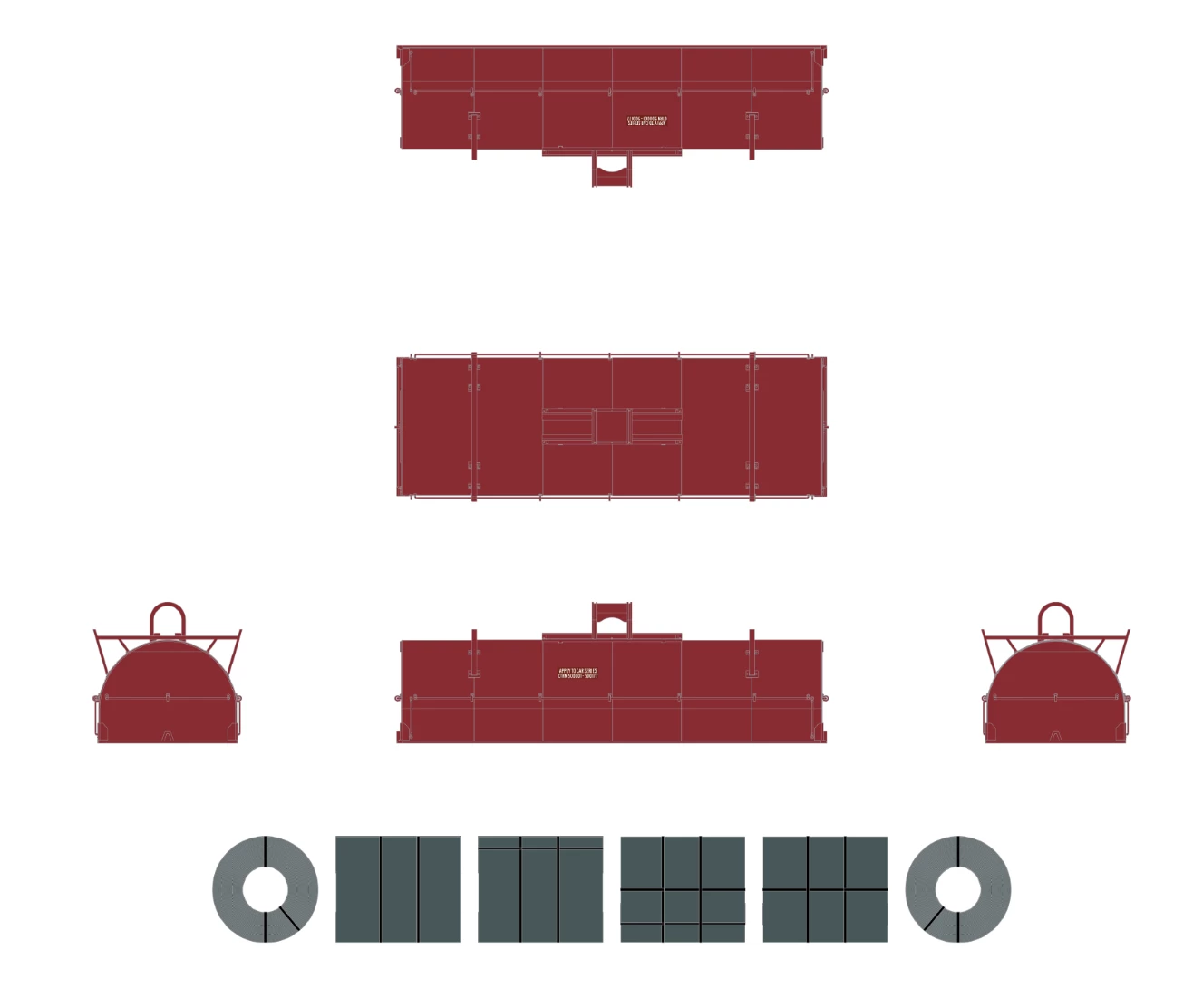 ScaleTrains Rivet 38409 HO Scale Thrall 48' Coil Steel Car CTRN 500041 2 ScaleTrains Rivet 38409 HO Scale Thrall 48' Coil Steel Car CTRN 500041 - Image 2