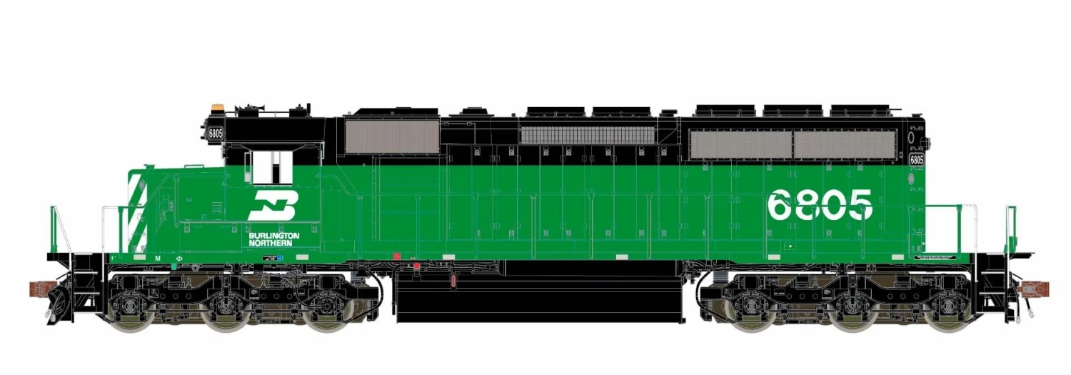 ScaleTrains Rivet 38785 HO Scale EMD SD40-2 Burlington Northern BN 6805 - DCC & Sound 1 ScaleTrains Rivet 38785 HO Scale EMD SD40-2 Burlington Northern BN 6805 - DCC & Sound