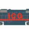 ScaleTrains Rivet 38809 HO Scale EMD SD40-2 Illinois Central Gulf ICG 6043 - DCC & Sound