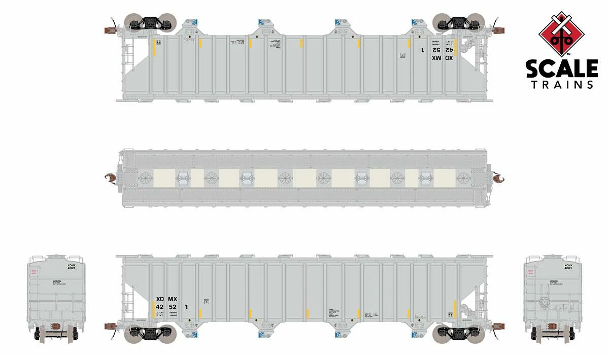 ScaleTrains Rivet Counter 33691 HO Scale PS-2 5820 Covered Hopper Exxon-Mobile XOMX 44150 3 ScaleTrains Rivet Counter 33691 HO Scale PS-2 5820 Covered Hopper Exxon-Mobile XOMX 44150 - Image 3