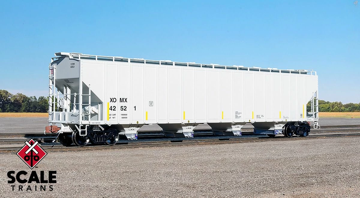 ScaleTrains Rivet Counter 33691 HO Scale PS-2 5820 Covered Hopper Exxon-Mobile XOMX 44150 1 ScaleTrains Rivet Counter 33691 HO Scale PS-2 5820 Covered Hopper Exxon-Mobile XOMX 44150