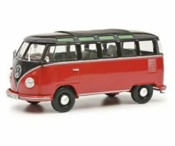 Schuco 450785700 (1:32) VW T1b Samba - Black And Red