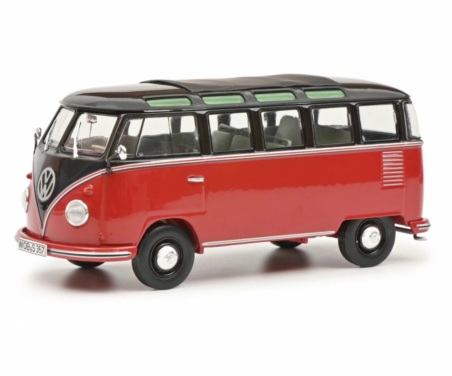 Schuco 450785700 (1:32) VW T1b Samba - Black And Red 1 Schuco 450785700 (1:32) VW T1b Samba - Black And Red