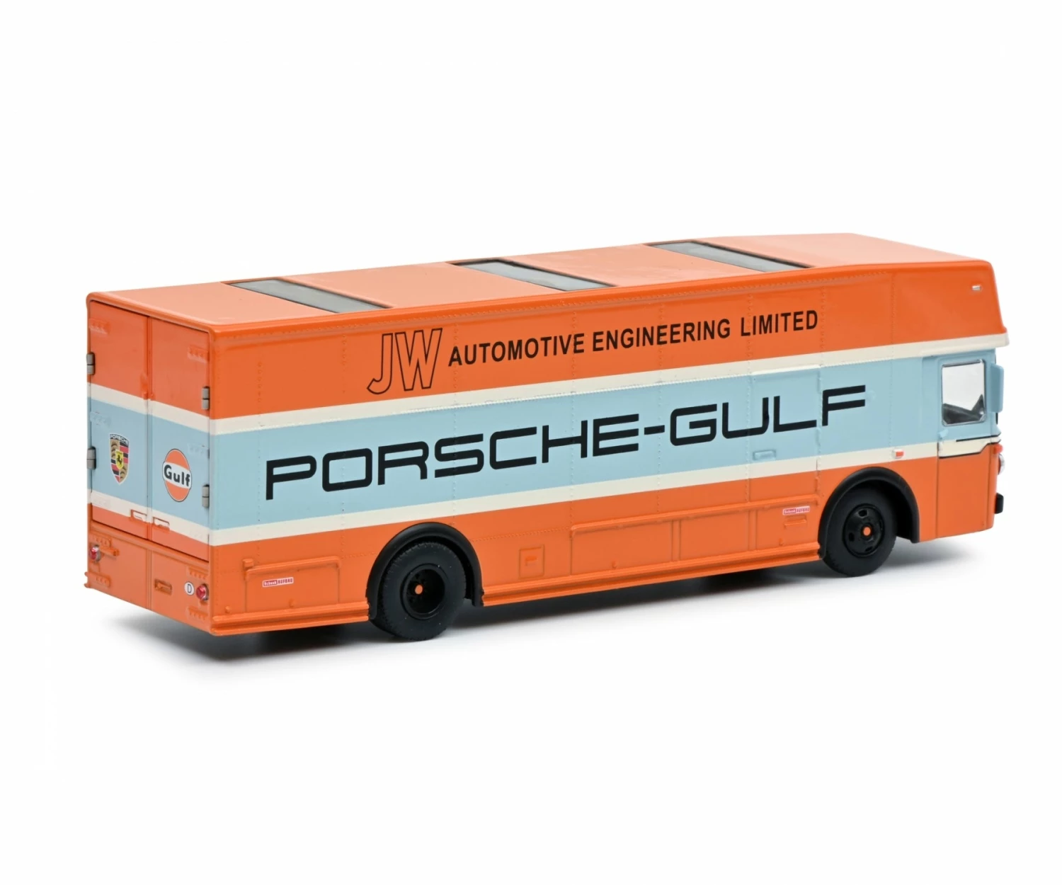 Schuco 452030100 (1:64) JW AutomotiveRace Transporter Porsche-Gulf 2 Schuco 452030100 (1:64) JW AutomotiveRace Transporter Porsche-Gulf - Image 2
