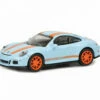 Schuco 452637500 HO Scale (1:87) Porsche 911 R - Gulf Blue And Orange