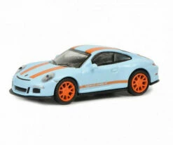 Schuco 452637500 HO Scale (1:87) Porsche 911 R - Gulf Blue And Orange
