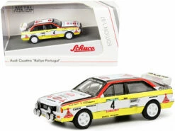 Schuco 452661300 HO Scale (1:87) Audi Quattro #4 Rally Car