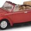 Schuco 452670500 HO Scale (1:87) VW Kafer Cabriolet - Red