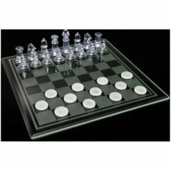 SpinMaster GLASS CHESS & CHECKERS -Bandai Sales Store spinmaster glass chess checkers 3