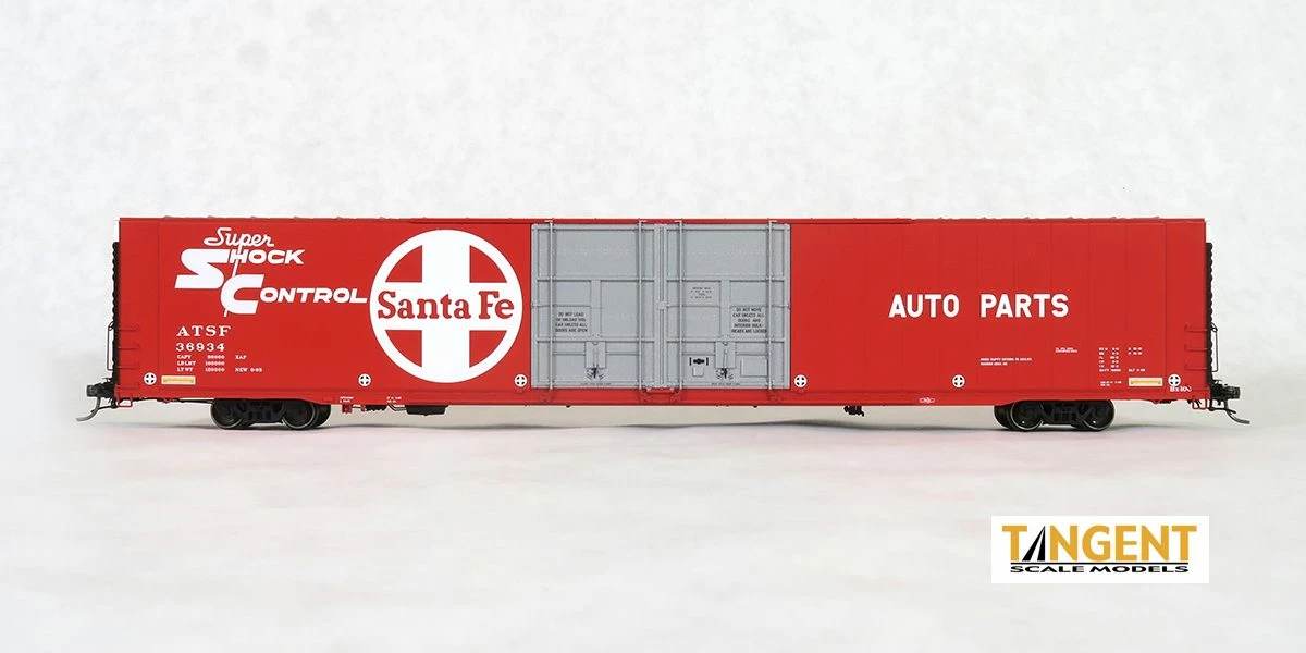 Tangent Scale Models 25023-06 HO Scale Greenville 86' Auto Parts Boxcar Santa Fe ATSF 36934 2 Tangent Scale Models 25023-06 HO Scale Greenville 86' Auto Parts Boxcar Santa Fe ATSF 36934 - Image 2