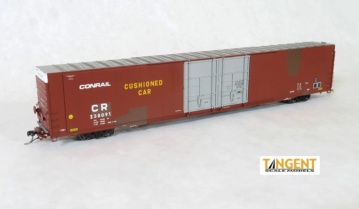 Tangent Scale Models 25029-02 HO Scale Greenville 86' Auto Parts Boxcar Conrail Ex-PRR CR 238097 1 Tangent Scale Models 25029-02 HO Scale Greenville 86' Auto Parts Boxcar Conrail Ex-PRR CR 238097