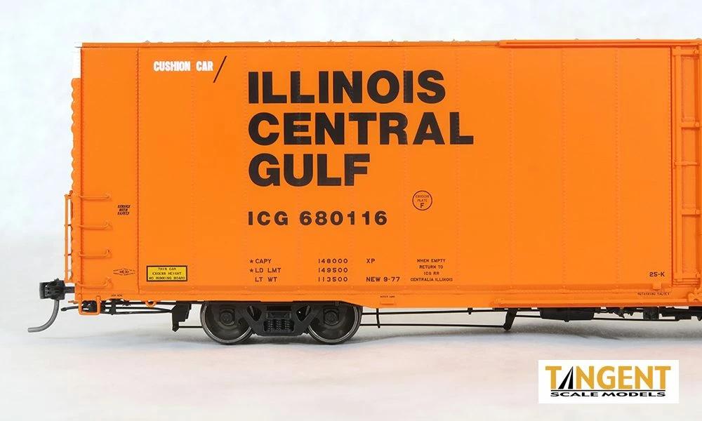 Tangent Scale Models 25030-03 HO Scale Greenville 86' Auto Parts Boxcar Illinois Central ICG 680115 4 Tangent Scale Models 25030-03 HO Scale Greenville 86' Auto Parts Boxcar Illinois Central ICG 680115 - Image 4