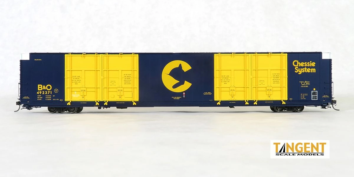Tangent Scale Models 25510-02 HO Scale 86' Auto Parts Boxcar Chessie System B&O 492362 2 Tangent Scale Models 25510-02 HO Scale 86' Auto Parts Boxcar Chessie System B&O 492362 - Image 2
