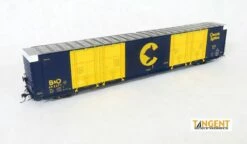 Tangent Scale Models 25510-02 HO Scale 86' Auto Parts Boxcar Chessie System B&O 492362