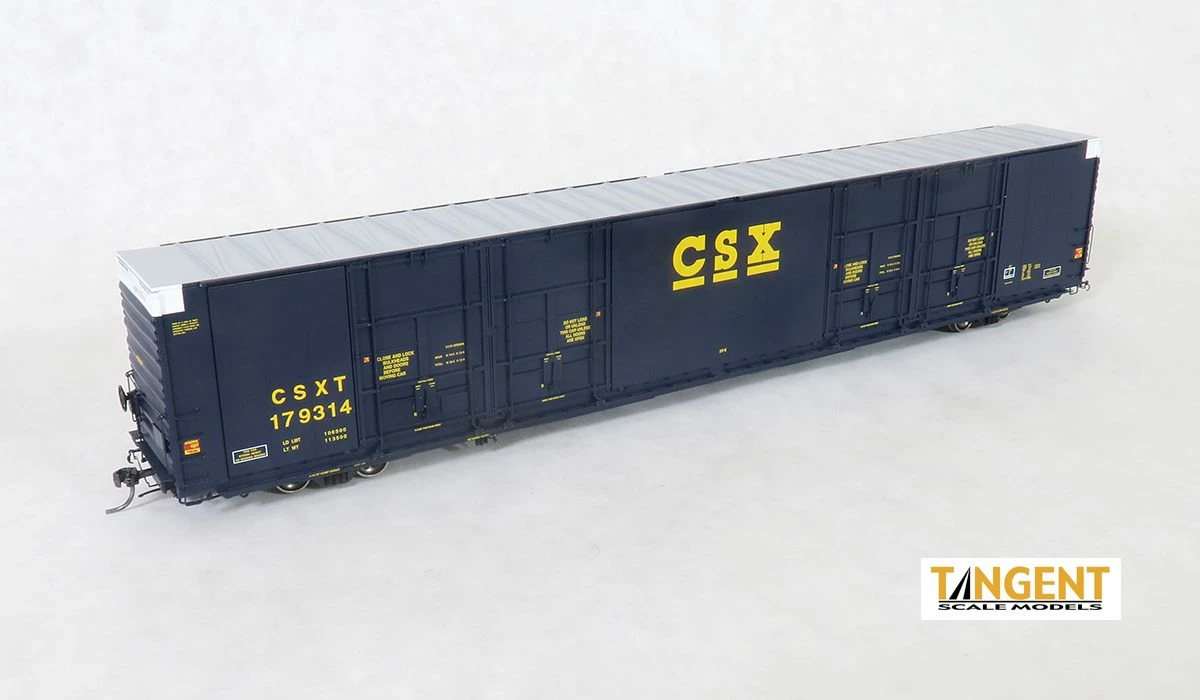 Tangent 25517-05 HO Scale 86' Quad Door Auto Parts Boxcar CSX 179324 1 Tangent 25517-05 HO Scale 86' Quad Door Auto Parts Boxcar CSX 179324