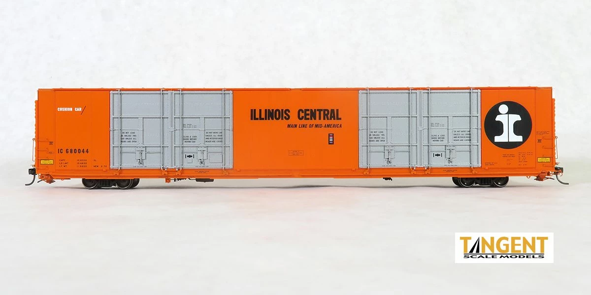 Tangent Scale Models 25519-03 HO Scale 86' Quad Door Auto Parts Boxcar Illinois Central IC 680041 4 Tangent Scale Models 25519-03 HO Scale 86' Quad Door Auto Parts Boxcar Illinois Central IC 680041 - Image 4