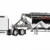 Trucks N Stuff SPEC032 Red Zone Kenworth W900L SLeeper Cab With Chrome Pneumatic Bulk Trailer