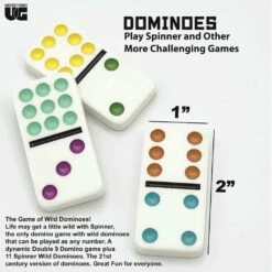 University Games SPINNER DOMINOES 9 University Games SPINNER DOMINOES -Bandai Sales Store university games spinner dominoes 3