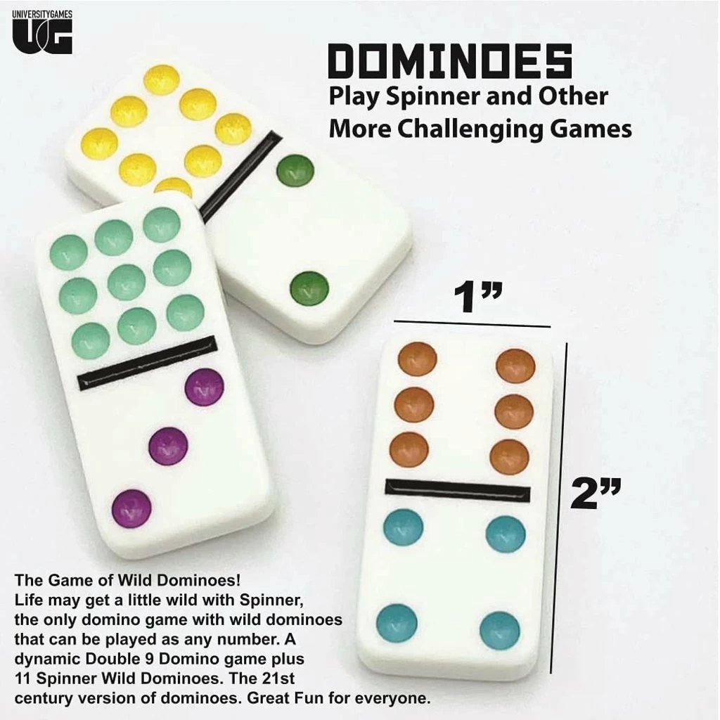 University Games SPINNER DOMINOES 4 University Games SPINNER DOMINOES - Image 4