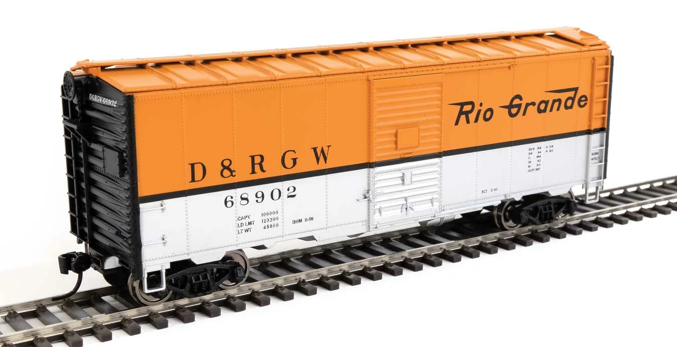 Walthers Mainline 910-2731 HO 40' AAR Modified 1937 Boxcar Rio Grande D&RGW 68902 1 Walthers Mainline 910-2731 HO 40' AAR Modified 1937 Boxcar Rio Grande D&RGW 68902