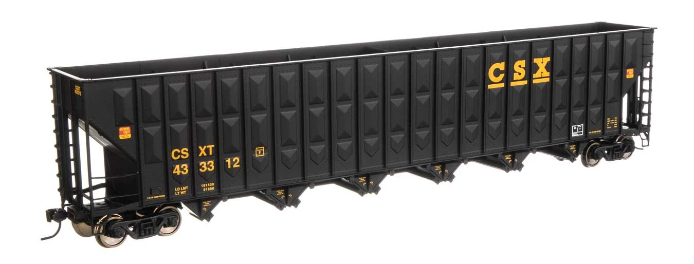 Walthers 910-6756 HO Scale Greenville 7,000 Cu Ft Woodchip Hopper CSXT 433374 1 Walthers 910-6756 HO Scale Greenville 7,000 Cu Ft Woodchip Hopper CSXT 433374
