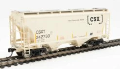 Walthers 910-7579 HO 39' Trinity 3281 2 Bay Covered Hopper Boxcar Logo CSXT 242730