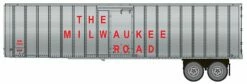 Walthers 949-2604 HO Scale Flexi-Van 40' Strick Trailer Milwaukee Road "Large Name" MILW 2-Pack