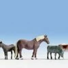 Walthers 949-6073 HO Scale Large Farm Animals 9 Pack