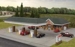Walthers Cornerstone 933-3537 HO Scale Modern Gas Station Building Kit