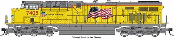 Walthers Mainline 910-10210 HO Scale GE ES44AC GEVO Diesel Locomotive Union Pacific UP 7487 1 Walthers Mainline 910-10210 HO Scale GE ES44AC GEVO Diesel Locomotive Union Pacific UP 7487