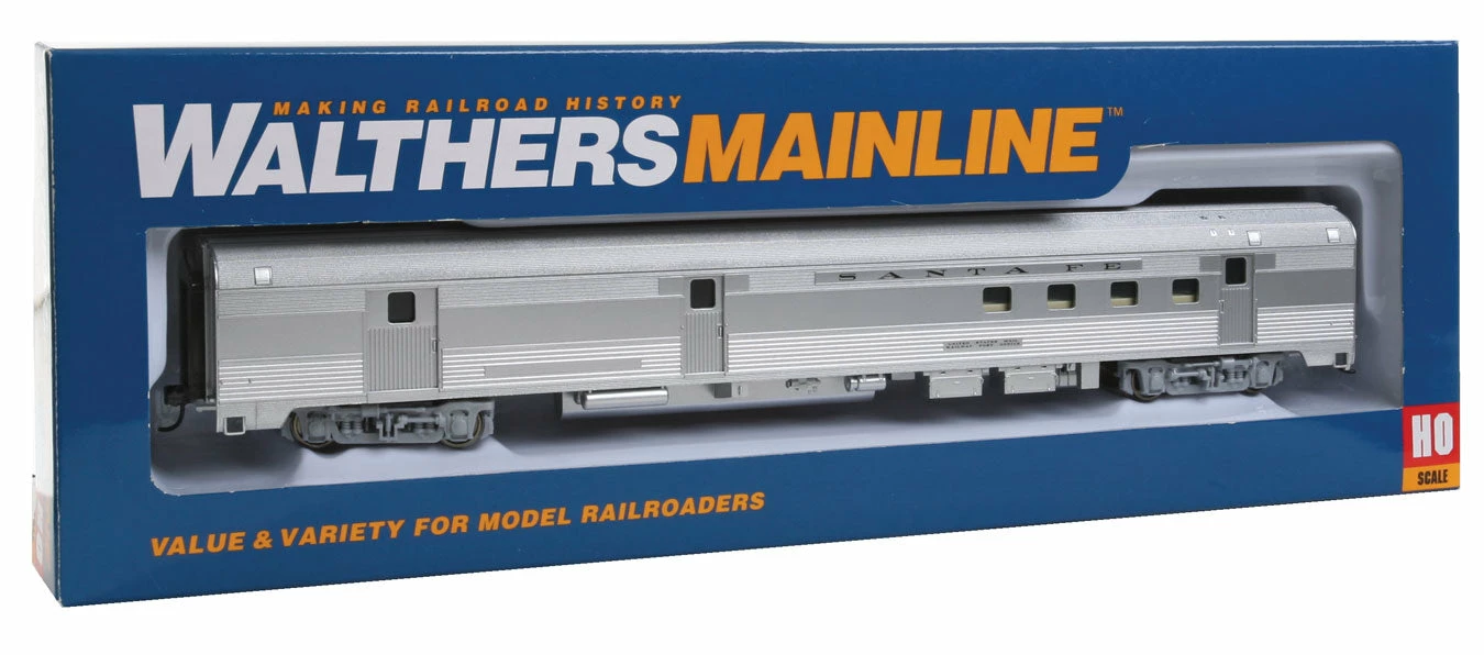Walthers Mainline 910-30302 HO Scale 85' Budd RPO Car Santa Fe ATSF 3 Walthers Mainline 910-30302 HO Scale 85' Budd RPO Car Santa Fe ATSF - Image 3