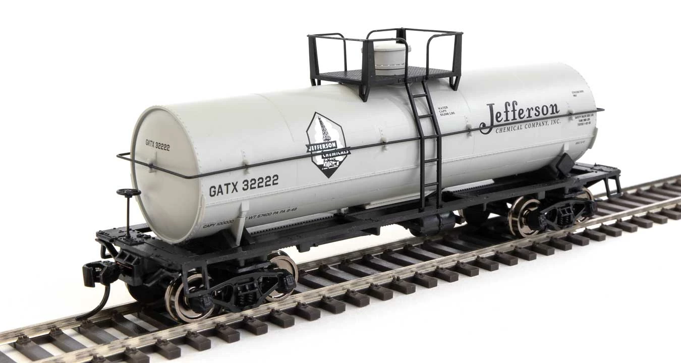 Walthers Mainline 910-48010 HO Scale 36' Chemical Tank Car Jefferson GATX 32222 1 Walthers Mainline 910-48010 HO Scale 36' Chemical Tank Car Jefferson GATX 32222
