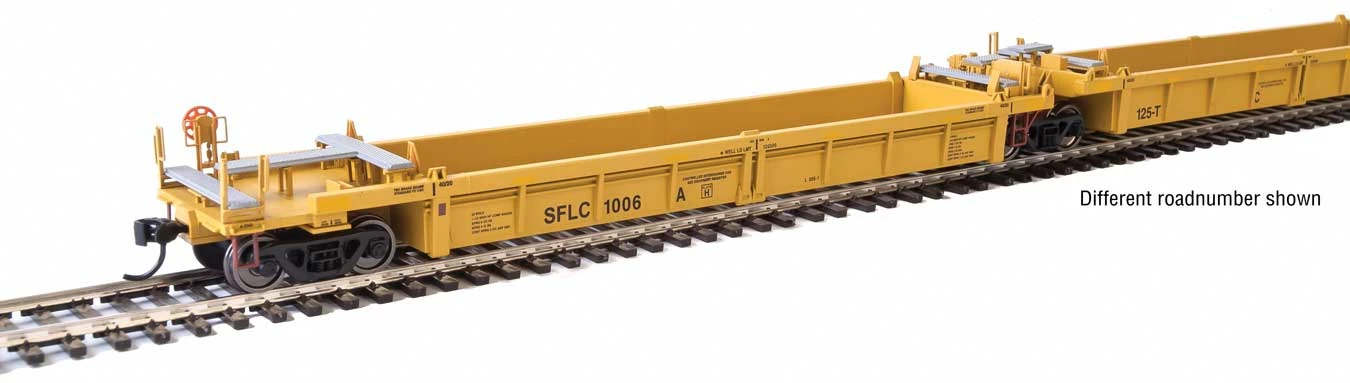 Walthers Mainline 910-55658 HO Scale 5-Unit Rebuilt 40' Well Car Santa Fe Leasing SFLC 1064 A-E 1 Walthers Mainline 910-55658 HO Scale 5-Unit Rebuilt 40' Well Car Santa Fe Leasing SFLC 1064 A-E