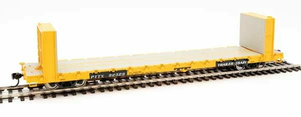 Walthers Mainline 910-5851 60' Pullman Bulkhead Flatcar Trailer Train PTTX 92338 1 Walthers Mainline 910-5851 60' Pullman Bulkhead Flatcar Trailer Train PTTX 92338