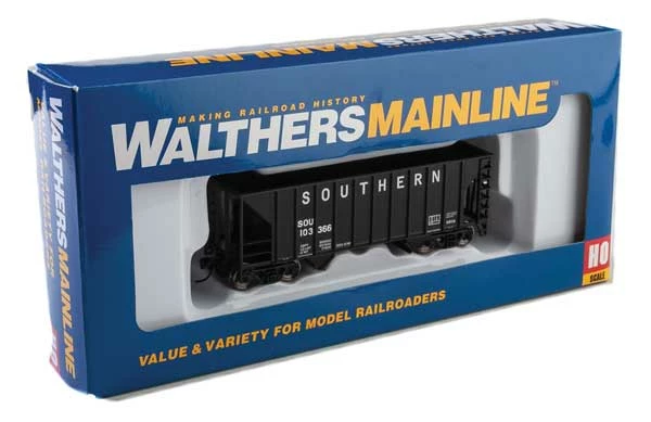 Walthers MainLine 910-6930 100 Ton 2 Bay Hopper Southern Black SOU 103366 2 Walthers MainLine 910-6930 100 Ton 2 Bay Hopper Southern Black SOU 103366 - Image 2