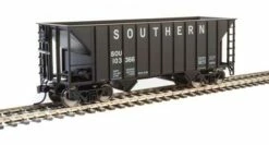 Walthers MainLine 910-6930 100 Ton 2 Bay Hopper Southern Black SOU 103366