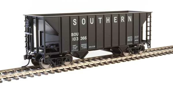 Walthers MainLine 910-6930 100 Ton 2 Bay Hopper Southern Black SOU 103366 1 Walthers MainLine 910-6930 100 Ton 2 Bay Hopper Southern Black SOU 103366