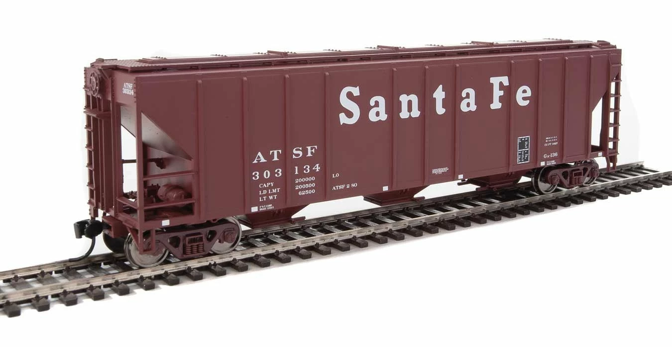 Walthers Mainline 910-7454 HO Scale 50' PS-2 CD 4427 Covered Hopper Santa Fe ATSF 303134 1 Walthers Mainline 910-7454 HO Scale 50' PS-2 CD 4427 Covered Hopper Santa Fe ATSF 303134