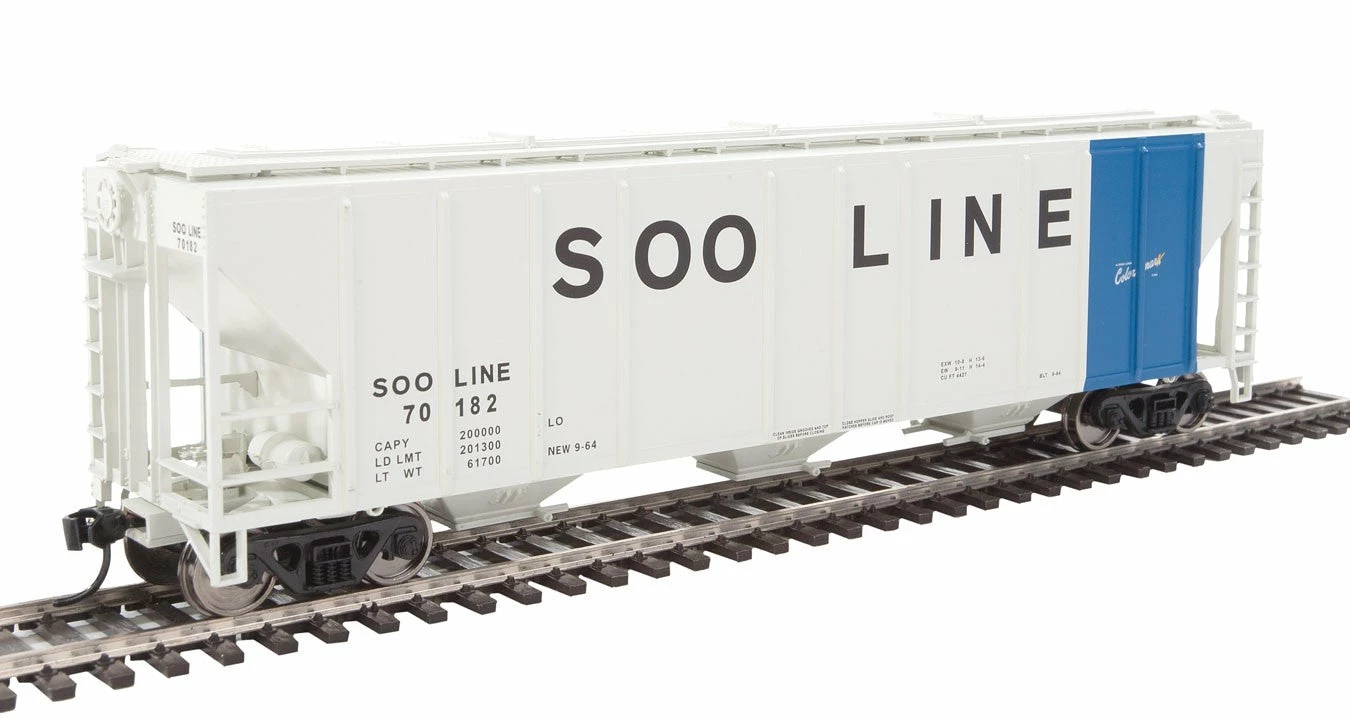 Walthers Mainline 910-7475 HO Scale 50' PS-2 CD 4427 Covered Hopper SOO Line 70182 1 Walthers Mainline 910-7475 HO Scale 50' PS-2 CD 4427 Covered Hopper SOO Line 70182