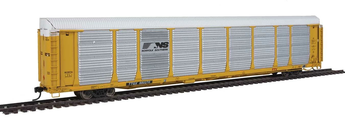 Walthers Proto 920-101365 HO Scale 89' Bi-Level Auto Carrier Norfolk Southern NS 28236 TTGX 990270 1 Walthers Proto 920-101365 HO Scale 89' Bi-Level Auto Carrier Norfolk Southern NS 28236 TTGX 990270