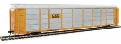 Walthers Proto 920-101421 HO Scale 89' Tri-level Auto Carrier CSX ETTX 710155