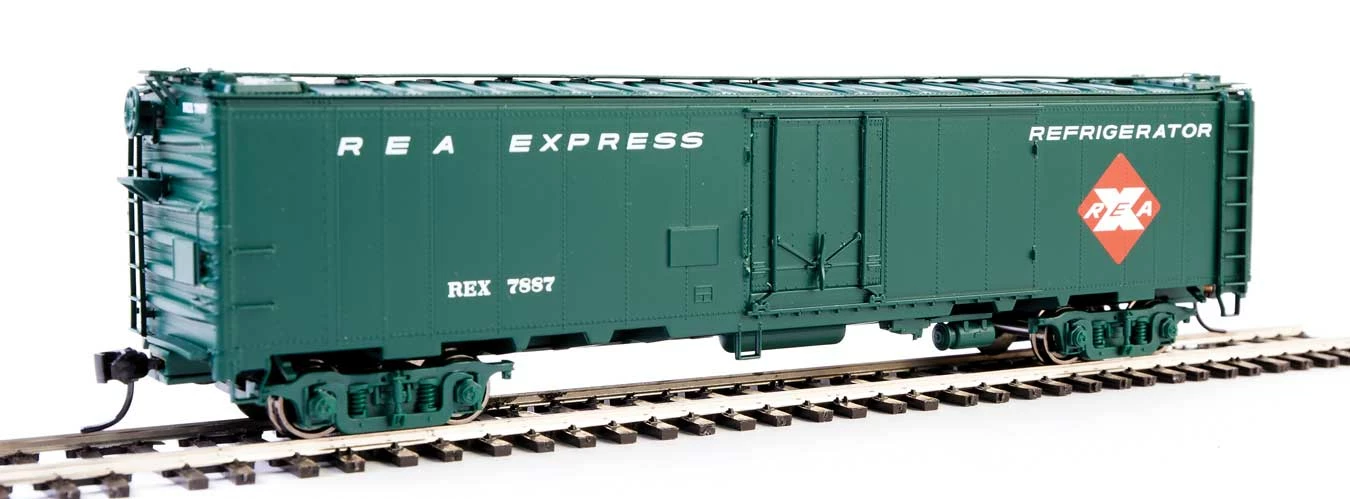 Walthers Proto 920-17322 HO Scale 50' Express Reefer Railway Express REX 7887 1 Walthers Proto 920-17322 HO Scale 50' Express Reefer Railway Express REX 7887