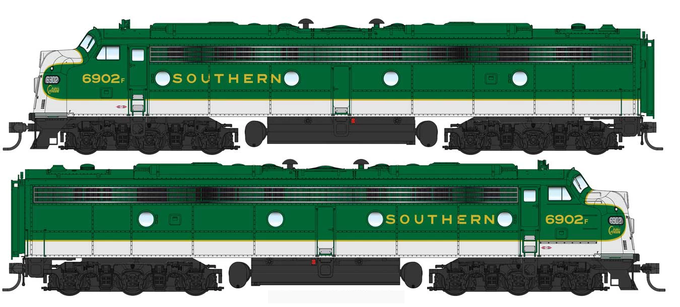 Walthers Proto 920-49921 HO Scale EMD E8A-A Diesel Southern SOU 6903/6915 DC 1 Walthers Proto 920-49921 HO Scale EMD E8A-A Diesel Southern SOU 6903/6915 DC